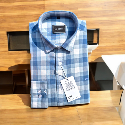 boxy chex, full sleeve shirt for mens