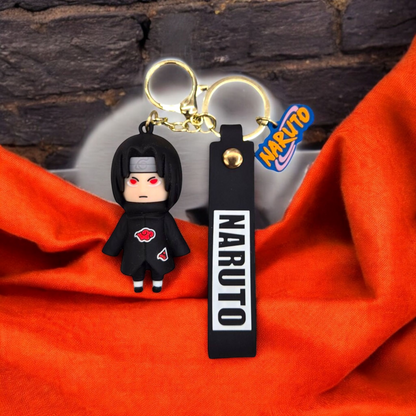 BLACK NARUTO SILICON KEY CHAIN