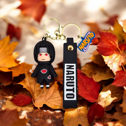 BLACK NARUTO SILICON KEY CHAIN